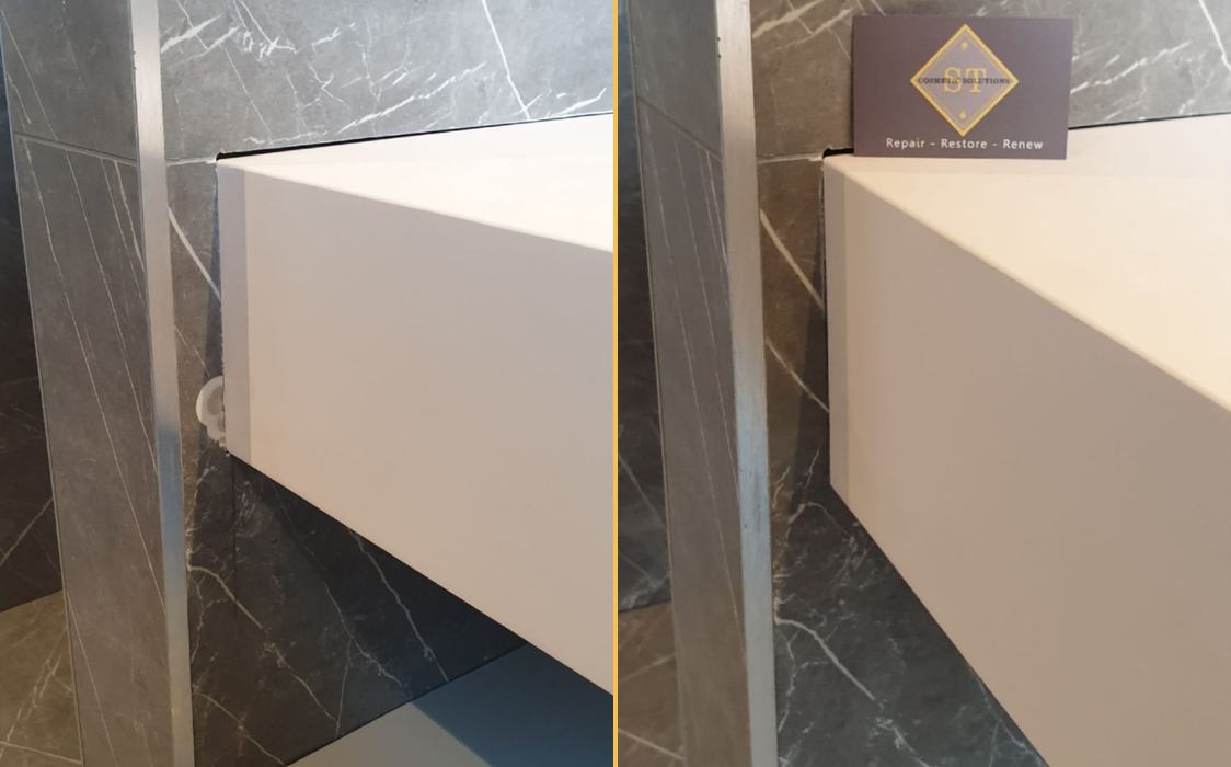 Tile repair: before / after